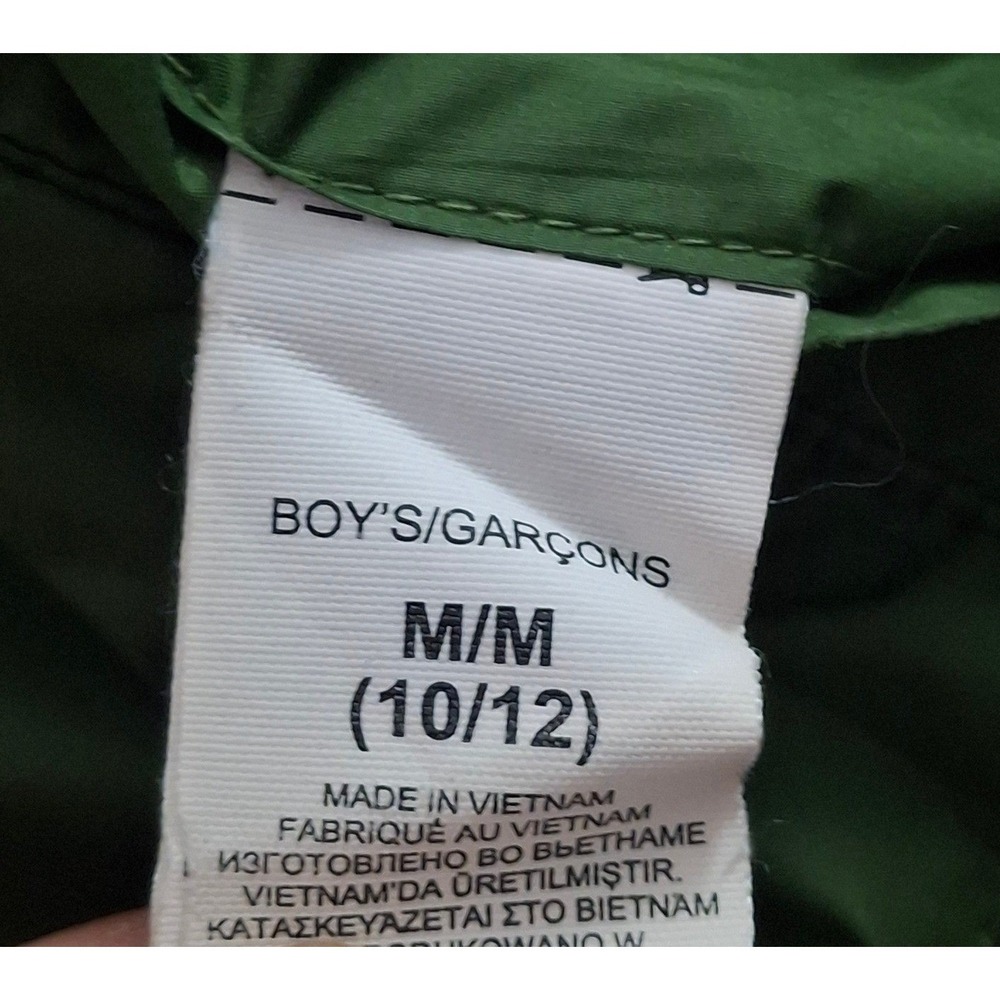 The North Face Boys Reversible Insulated Jacket Green Lime Hooded Boys M 10/12 - Picture 7 of 13